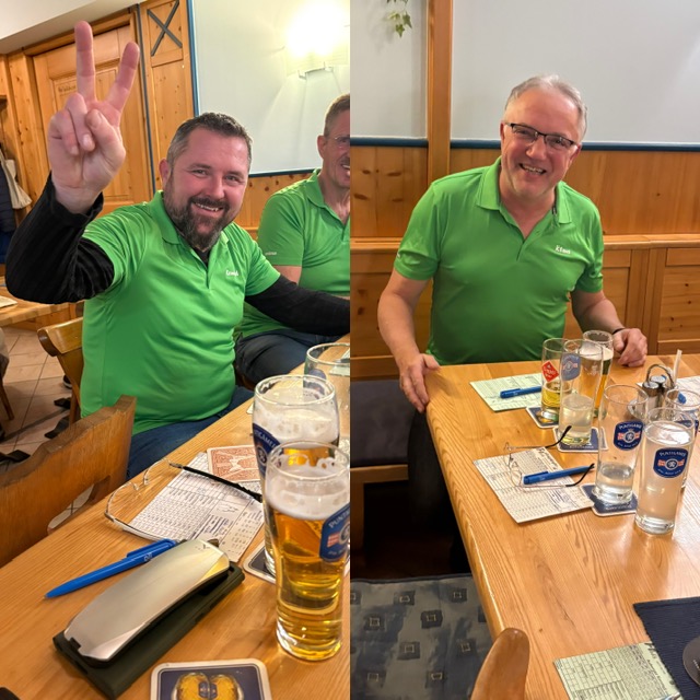 Conny gewinnt das erste Soargln und Klaus scheidet als Erster aus.